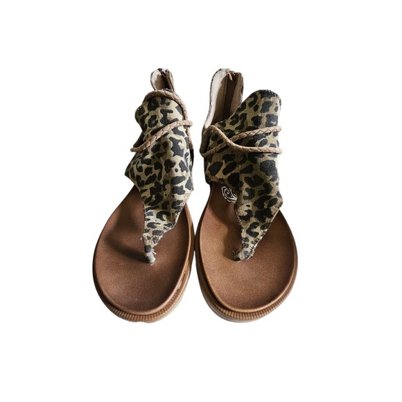 VERY G Gladiator Sandals Women's Size 8 Leopard Animal Print - Picture 2 of 5